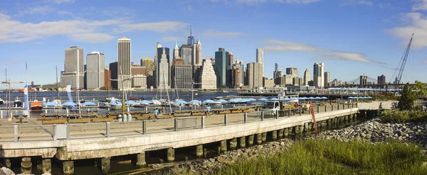 New York États Unis Sept 2017 Skyline Lower Manhattan Vue — Photo