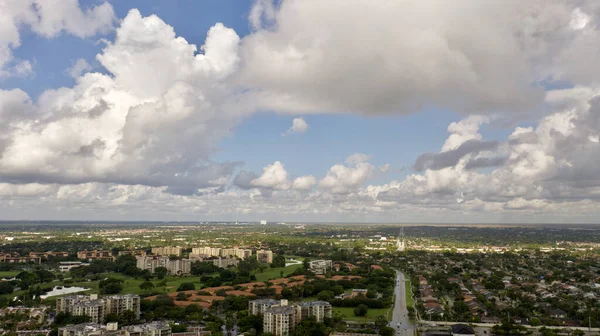 Uma Vista Aérea Edifícios Fort Lauderdale Florida Eua — Fotografia de Stock