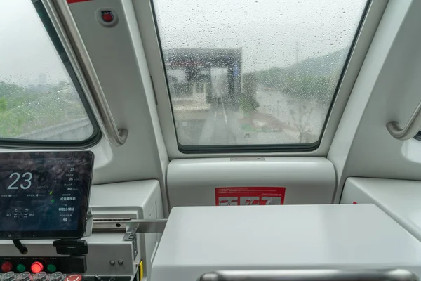 Chongqing China Abr 2021 Por Primera Vez Tren Ligero Tripulado — Foto de Stock