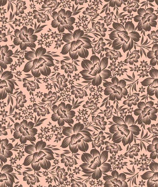 Grunge Seamless Pattern Repetitive Flowers Light Pink Background — Stock Photo, Image