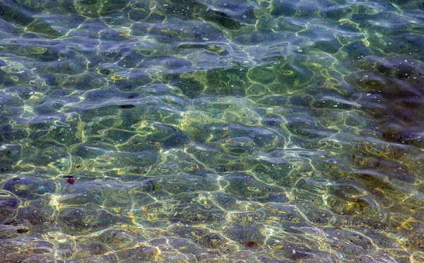 Closeup Shot Surface Clear Sea Water — Stock Photo, Image