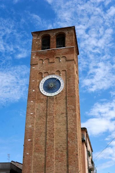 Miła Wieża Centrum Chioggia — Zdjęcie stockowe