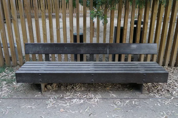 Closeup Shot Metal Bench Park — Stock Photo, Image