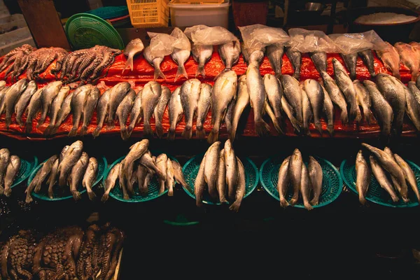 Vis Bujeon Market Busan Zuid Korea — Stockfoto