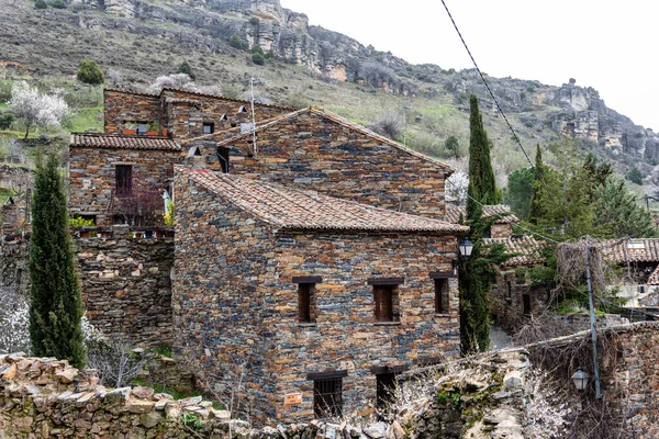 Traditioneel Verlaten Landhuis Het Dorp Patones Madrid Spanje — Stockfoto