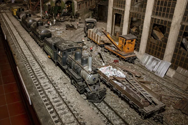 Havana Cuba Feb 2019 Shot Locomotive Replica Used Old Scale — стокове фото