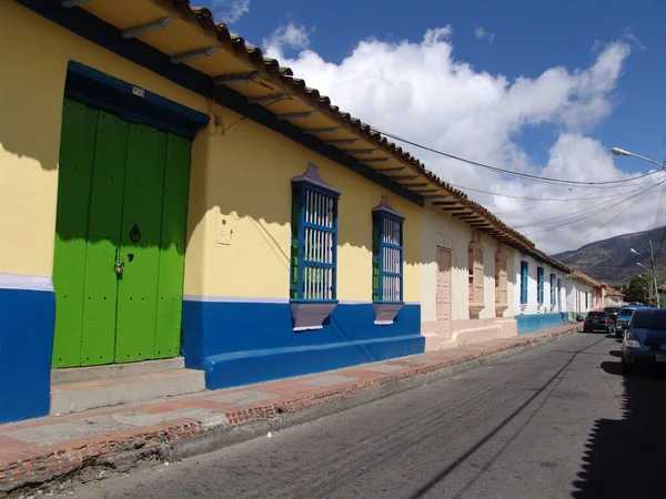 Merida Venezuela Janeiro 2011 Uma Rua Merida Com Casas Típicas — Fotografia de Stock