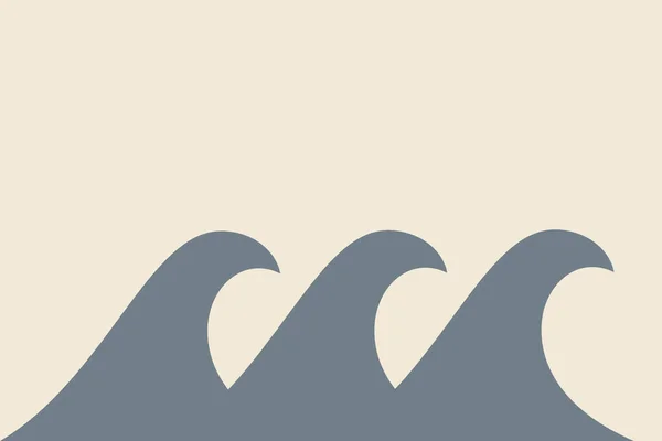 Gray Beige Illustration Waves Wallpaper Background — Stock Photo, Image