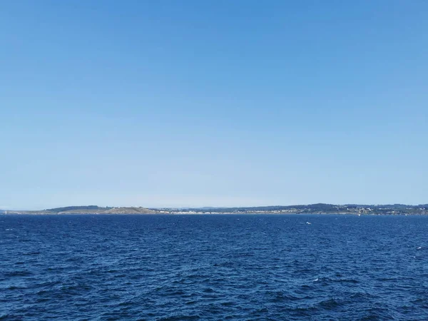 Magnifique Paysage Aquatique Qui Ouvre Sur Promenade Coruna Galice Espagne — Photo