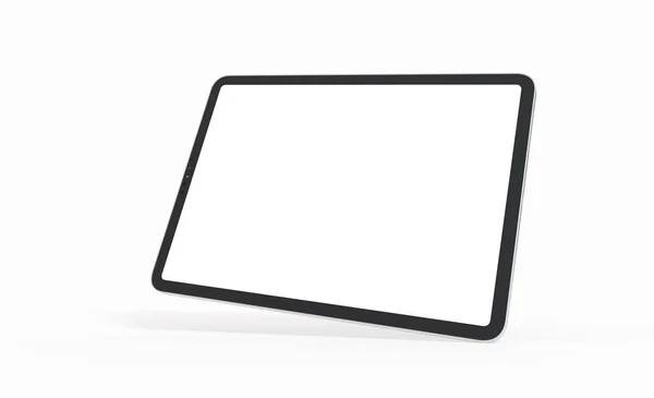 Een Weergave Van Een Tablet Met Kopieerruimte Geïsoleerd Witte Achtergrond — Stockfoto