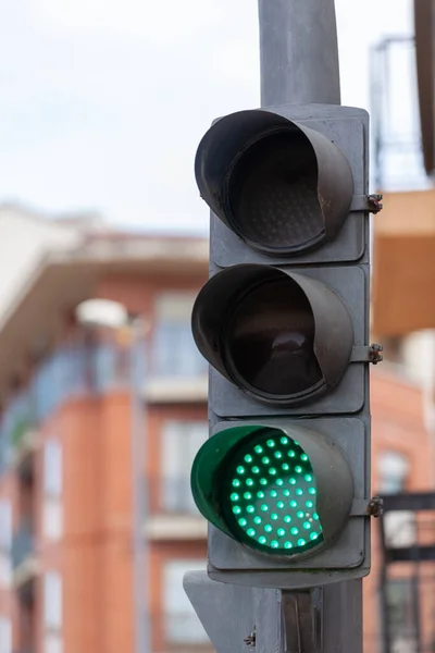 Traffic Light Flashing Orange Light Sign — Stock Photo, Image