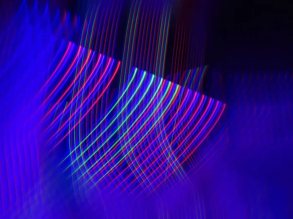 ネオン抽象的な光の道の背景 — ストック写真