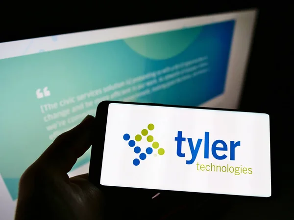 Stuttgart Germany Mar 2021 Abd Yazılım Şirketi Tyler Technologies Inc — Stok fotoğraf