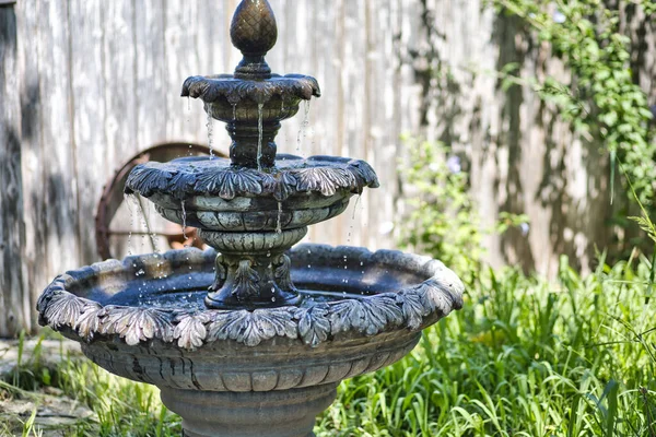 Beautiful Water Fountain Garden Overland Park — Stok Foto