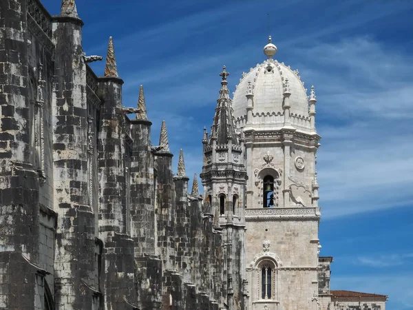 Historický Klášter Jeronimos Lisabonu Portugalsko — Stock fotografie
