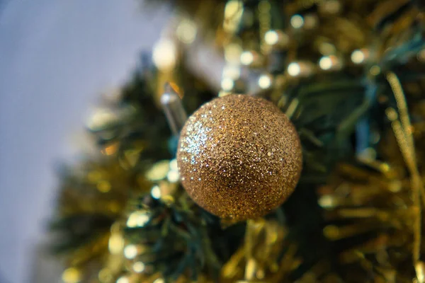 Primer Plano Árbol Navidad Decorado —  Fotos de Stock