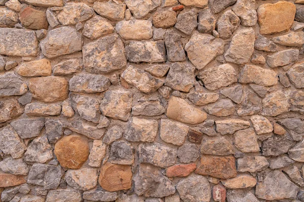 Pared Piedra Hecha Fragmentos Piedras — Foto de Stock