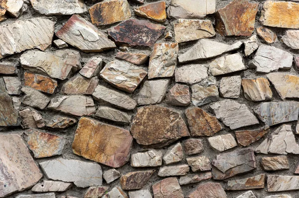 Piedras Rocosas Formando Muro Cemento — Foto de Stock