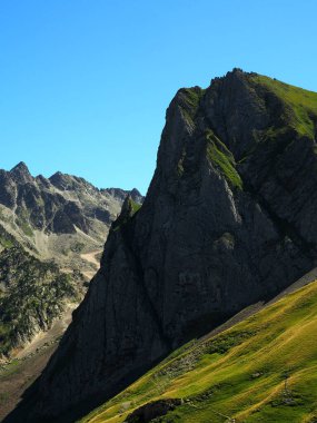 A vertical shot of the Col du Tourmalet in Bagneres-de-Bigorre, France clipart