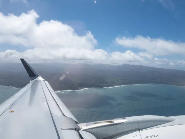 View Wing Aircraft Flying New Zealand — Stock Photo, Image