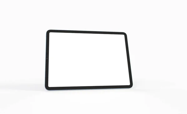 Ein Rendering Eines Tablets Mit Kopierraum Auf Weißem Hintergrund — Stockfoto