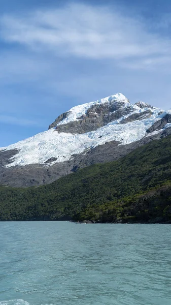 Wunderschöne Berge Patagonien Mit Ihren Gletschern Und Bäumen — Stockfoto