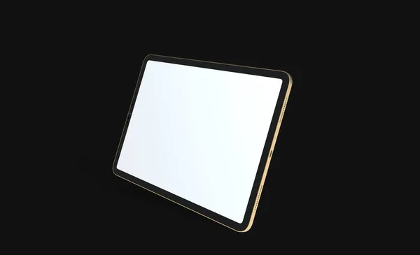 Uma Renderização Tablet Com Espaço Cópia Isolado Segundo Plano — Fotografia de Stock