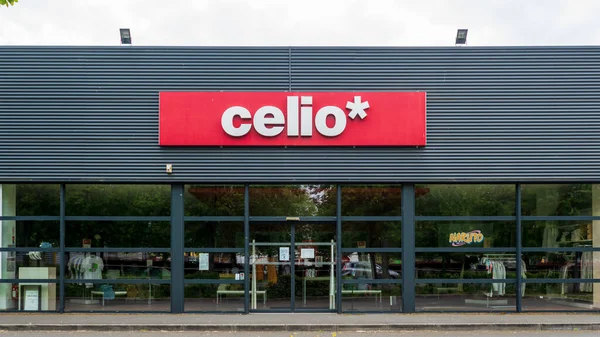 Fleche Francie Července 2021 Detailní Záběr Obchodu Celio Francii — Stock fotografie