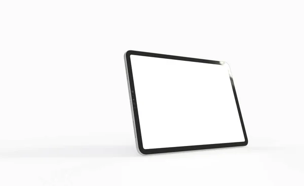 Rendering Tablet Con Spazio Copia Isolato Sfondo Bianco — Foto Stock