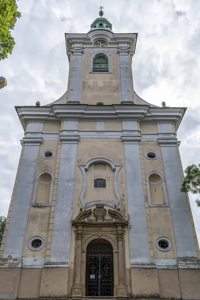 Bzenec Czeska Republika Sie 2021 Pionowe Ujęcie Kościoła Jana Chrzciciela — Zdjęcie stockowe