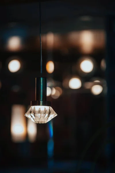 Interior Restaurant Lamps Hanging Celling — Stock Photo, Image