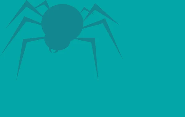 Obrázek Ikony Pavouka Zeleném Pozadí — Stock fotografie