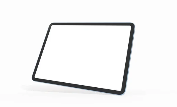 Een Weergave Van Een Tablet Met Kopieerruimte Geïsoleerd Witte Achtergrond — Stockfoto