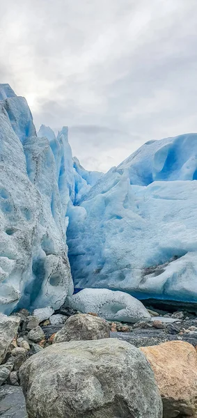 Краєвид Вкритий Льодовиками Снігом — стокове фото