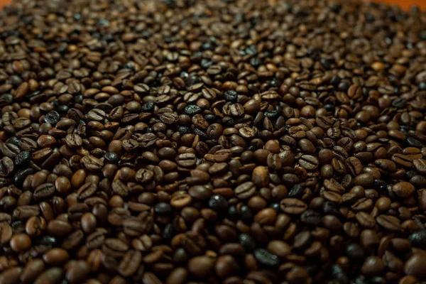 Stos Ziaren Kawy Tekstury Tła — Zdjęcie stockowe