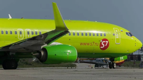 Genova Italy Oct 2019 Russian Airlines Boeing Airport Genova Italy — Stock Photo, Image