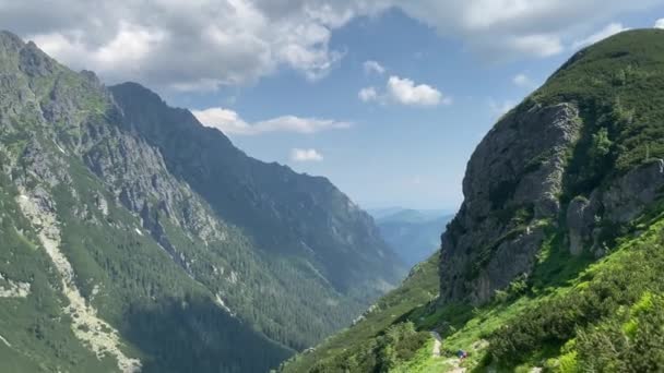 Hermoso Paisaje Las Montañas Tatra — Vídeo de stock