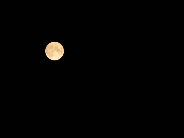 Rendu Une Belle Vue Sur Lune Sur Fond Noir — Photo