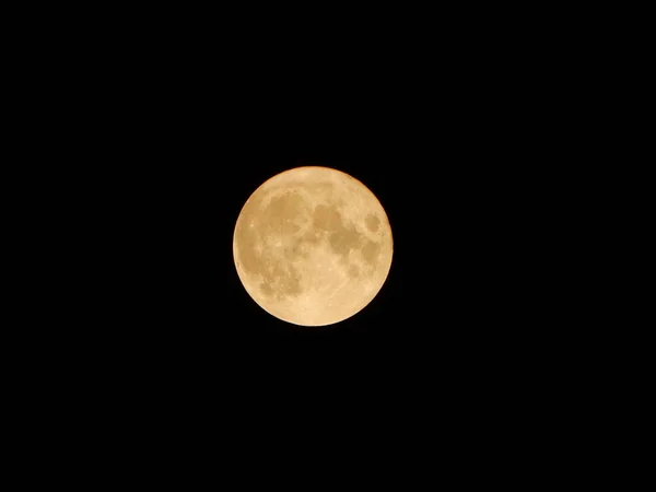 Uma Renderização Uma Bela Vista Lua Fundo Preto — Fotografia de Stock