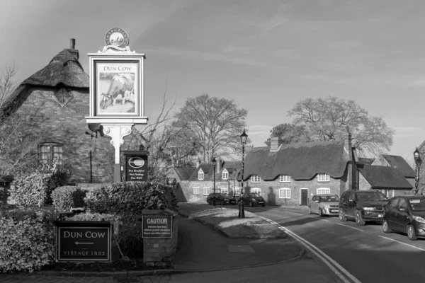 Dunchurch Vereinigtes Königreich Mai 2017 Eine Graustufenaufnahme Der Landschaft Von — Stockfoto