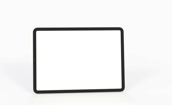 Μια Τρισδιάστατη Απόδοση Ενός Tablet Χώρο Αντιγραφής Που Απομονώνεται Λευκό — Φωτογραφία Αρχείου