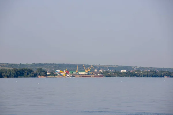 Silistra Bulgaria Jul 2021 Landscape Danube River Port Silistra Bulgaria — Stock Photo, Image