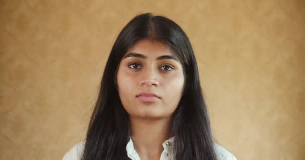Des Images Belle Jeune Femme Indienne — Video