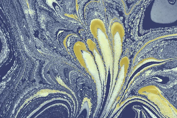 Абстрактная Иллюстрация Многоцветной Маслянистой Живописи Форме Цветка — стоковое фото