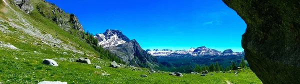 Hegyi Panoráma Nyáron Alpe Devero Piemonte Olaszország — Stock Fotó