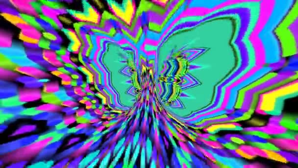 明亮的催眠抽象运动 — 图库视频影像