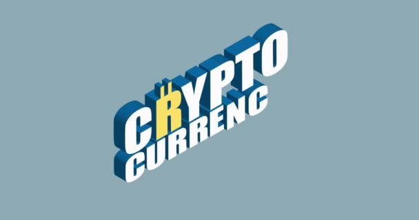 Crypto Currency Animation Design Concept — Vídeo de Stock