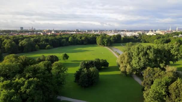 Vanuit Lucht Uitzicht Stad Van Hoofdstad Van Staat Van Het — Stockvideo