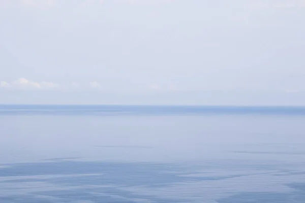 Horizonte Mar Fundo Água Céu Paisagem Cor Azul Vista — Fotografia de Stock