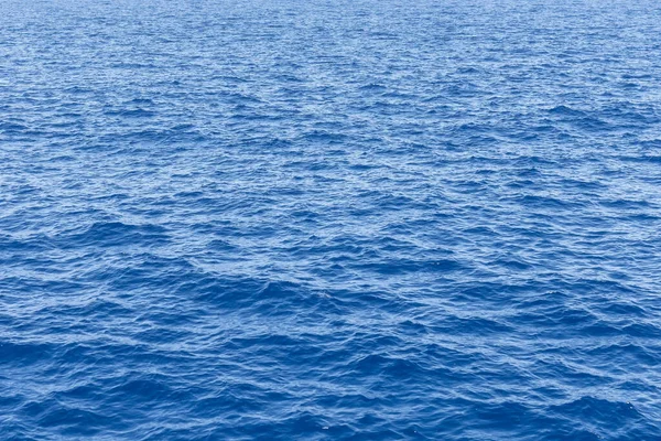 Ein Horizont Nahaufnahme Des Großen Blauen Ozeans Zeigt Die Schönheit — Stockfoto